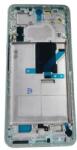  tel-szalk-1929695204 Xiaomi 12 Lite zöld előlap LCD keret, burkolati elem (tel-szalk-1929695204)