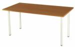 Viva Standard irodai asztal, 180 x 80 x 75 cm, egyenes kivitel, fehér lábakkal, bükk