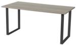 Viva Square irodai asztal, 140 x 80 x 75 cm, egyenes kivitel, antracit lábakkal, osztriga tölgy