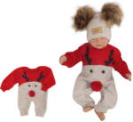 Z&Z Tricotate pentru copii Crăciun salopete Baby Ren, roșu