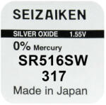 Seiko 317 / SR516SW Ezüst-Oxid Gombelem