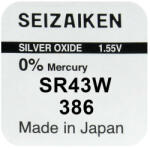 Seiko 386 / SR43W Ezüst-Oxid Gombelem