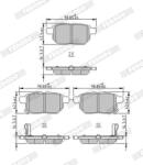 FERODO set placute frana, frana disc FERODO PREMIER FDB4335 (FDB4335)