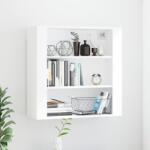 vidaXL Dulap de perete, alb extralucios, 80x33x80 cm, lemn compozit (816594) Comoda