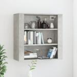 vidaXL Dulap de perete, gri beton, 80x33x80 cm, lemn prelucrat (816596) Comoda