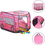 vidaXL Cort de joacă pentru copii cu 250 bile, roz, 70x112x70 cm (3107751) - vidaxl