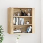 vidaXL Dulap de perete, stejar sonoma, 80x33x80 cm, lemn prelucrat (816595) Comoda