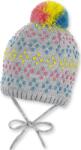 Sterntaler Плетена шапка с пискюл Sterntaler - 49 cm, 12-18 месеца, сива (4701607-542) - ozone