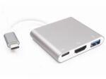 Thunder Germany Thunder HBC-301, USB-C átalakító 3in1 + gyorstöltés (100W) (711-CHC01)