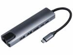 Thunder Germany Thunder HBC-106, USB-C átalakító 6in1 + gyorstöltés (87W) (706-CX06)