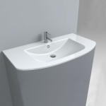 LunArt Dea 1000 beépíthető mosdó, túlfolyóval és csapfurattal, fényes fehér 5999123011336 (5999123011336)