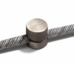 Creative-Cables Sarè - Falra szerelhető, fém kábelbilincs szövetkábelekhez csiszolt titán (FCM01TIS)