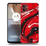 Picasee Husă transparentă din silicon pentru Motorola Moto G32 - Red black