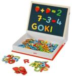Goki Set educativ cu 122 piese magnetice in cutie (GOKI58420)