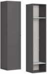 BRW Гардероб flex 50 / 45 / 218 см графит - тесен гардероб за ниша (f57-szafa_zestaw_89-gf)
