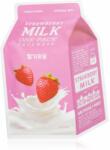  A’pieu One-Pack Milk Mask Strawberry fehérítő gézmaszk 21 g