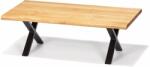 OFdegross Dohányzóasztal MONTANA 130 × 70 cm, magasság 45 cm, X-alakú láb (3654)
