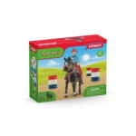Schleich Farm World 42576 Cowgirl Barrel Racing Fun (42576) - vexio Figurina