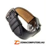  FIXED Berkeley leather strap (FIXBERW-BRWBL) for Apple Watch 42 mm and 44 mm with black buckle, charcoal fekete karóra szíj