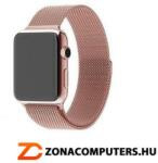  MYBANDZ Apple watch utángyártott milánói fém óraszíj /pink-arany/ 38/40 mm (APW381562)