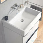 Duravit VERO AIR 60x47 cm-es csiszolt mosdó csaplyuk és túlfolyó nélkül, Wondergliss bevonattal, 23506000791 (23506000791)
