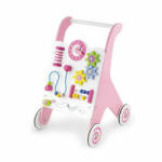 Viga Toys Antemergator roz cu activitati tip Montessori, Viga (50178) - piciolino