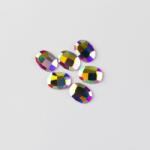 Brillbird Műköröm Formakövek (10 db-os) oval 8x6mm clear AB