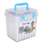  Set 48 Markere Profesionale cu 2 Capete, Cutie de Transport si Depozitare (S26)