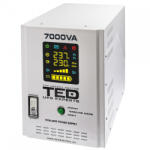 TED Electric UPS 7000VA 5000W runtime extins utilizeaza patru acumulatori (neinclusi) TED UPS Expert TED001696 (A0113107)