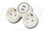 TRACON 2 Plug + 2 USB (TND2-USB)