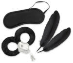 Crushious Visul Indragostitilor Set Bondage pentru Incepatori Negru Include Catuse Pene Tachinare si Masca