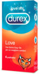 Durex Dragoste Prezervative Usor de Pus cu Lubrifiant pentru Senzatii Alunecoase 6 bucati