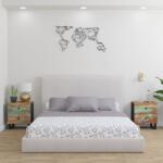 vidaXL Noptiere, 2 buc. , 40x33x46 cm, lemn masiv reciclat (345219)