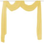 vidaXL Draperie din voal 140 x 600 cm, galben (132256)