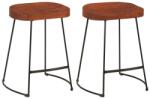 vidaXL Scaune de bar Gavin 2 buc. 45, 5x38x53 cm lemn masiv de mango (344914)