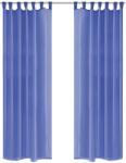 vidaXL Draperii din voal, 2 buc. , 140 x 245 cm, albastru regal (132247) - vidaxl