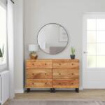 vidaXL Servante, 2 buc. , 60x33x75 cm, lemn masiv de acacia (3143636) Comoda