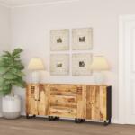 vidaXL Servante, 3 buc. , lemn de mango nefinisat (3143638) Comoda