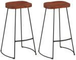 vidaXL Scaune de bar Gavin 2 buc. 50x40x78 cm lemn masiv de mango (344916)