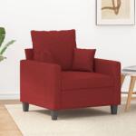 vidaXL Fotoliu canapea, roșu vin, 60 cm, material textil (348821) Canapea