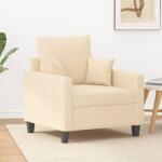 vidaXL Fotoliu canapea, crem, 60 cm, material textil (348817) Canapea