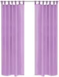 vidaXL Draperii din voal, 2 buc, 140 x 225 cm, liliachiu (132243)