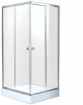 INVENA Cabina de dus patrata Invena Parla si usi culisante 80x80 crom (AK-48-185-O)