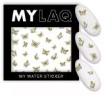 MylaQ Abțibilduri pentru unghii, My Gold Butterfly Sticker - MylaQ My Water Sticker