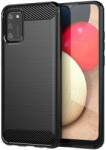 OPPO A12 szilikon tok, fekete, Carbon fiber