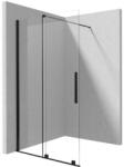 Deante Jasmin Walk-in megfordítható zuhanyajtó 100x195 átlátszó üveggel, matt fekete profilszín KTJ_N30R (KTJ_N30R)