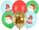 PartyDeco Комплект коледни латексови балони - Christmas Candyland, 6 бр