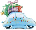 PartyDeco Фолиев коледен балон - Кола, 102 х 107 см