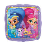 Amscan Фолиев балон - Shimmer & Shine квадрат 43 см