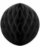 PartyDeco Черна хартиена топка 40 см
